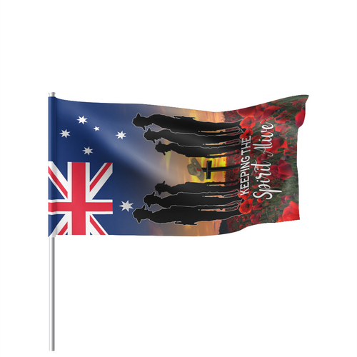Australia Flag Parade Anzac Day Keeping The Spirit Alive With Australia Flag