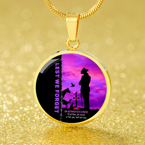 Australia Circle Necklace Anzac Day Lest We Forget The Animals Of War Australia Circle Necklace Anzac Day Lest We Forget The Animals Of War