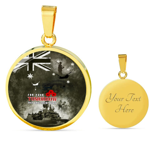 Australia Circle Necklace Anzac Day Lest We Forget For Your Tomorrow They Gave Their Today Australia Circle Necklace Anzac Day Lest We Forget For Your Tomorrow They Gave Their Today