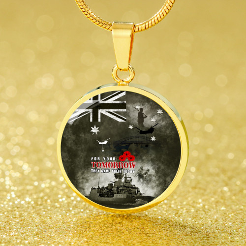 Australia Circle Necklace Anzac Day Lest We Forget For Your Tomorrow They Gave Their Today Australia Circle Necklace Anzac Day Lest We Forget For Your Tomorrow They Gave Their Today
