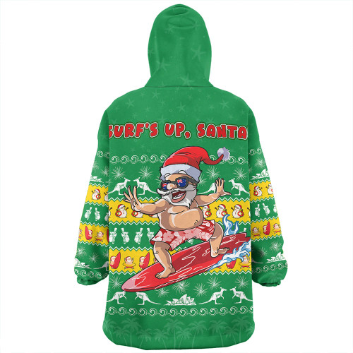Australia Snug Hoodie Merry Christmas Mate Surf's Up Santa Australia Snug Hoodie Merry Christmas Mate Surf's Up Santa