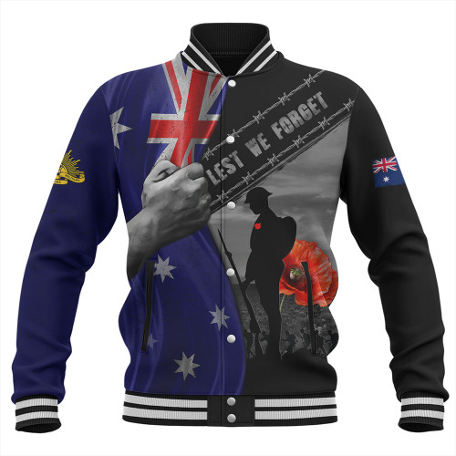 Australia Baseball Jacket Remembrance Day Australian Fallen Heroes