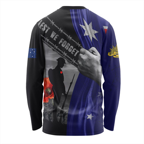 Australia Long Sleeve T-shirt Remembrance Day Australian Fallen Heroes Australia Long Sleeve T-shirt Remembrance Day Australian Fallen Heroes