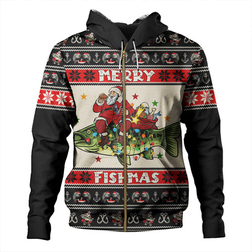 Australia Hoodie Fishing Santa Ugly Christmas Australia Hoodie Fishing Santa Ugly Christmas