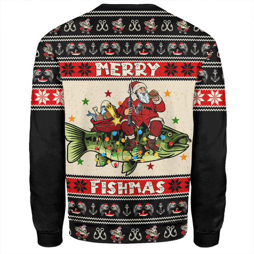 Australia Sweatshirt Fishing Santa Ugly Christmas Australia Sweatshirt Fishing Santa Ugly Christmas