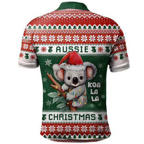 Australia Polo Shirt Merry Christmas Spirit Koala Edition Australia Polo Shirt Merry Christmas Spirit Koala Edition