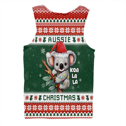 Australia Men Singlet Merry Christmas Spirit Koala Edition Australia Men Singlet Merry Christmas Spirit Koala Edition