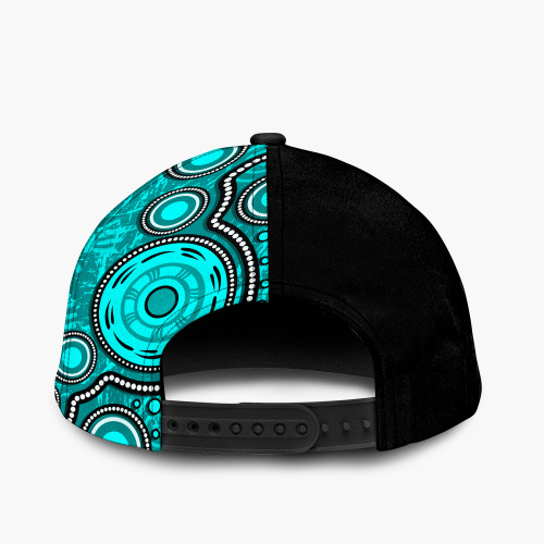 Australia Cap Aboriginal Indigenous Dot Painting