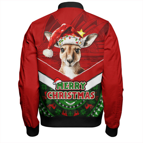Australia Bomber Jacket Holiday Kangaroo Merry Christmas Australia Bomber Jacket Holiday Kangaroo Merry Christmas