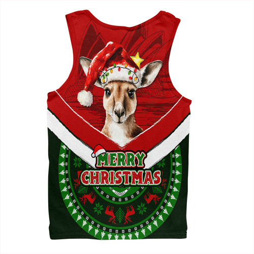 Australia Men Singlet Holiday Kangaroo Merry Christmas Australia Men Singlet Holiday Kangaroo Merry Christmas