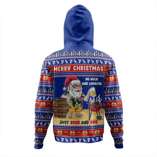 Australia Hoodie Merry Christmas, Grilling Santa With Barbecue And Beer Australia Hoodie Merry Christmas, Grilling Santa With Barbecue And Beer