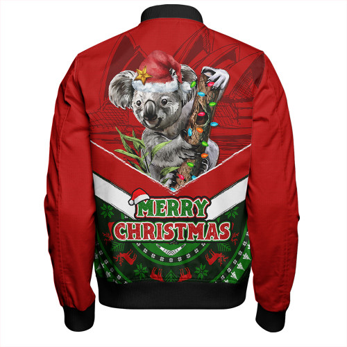 Australia Bomber Jacket Holiday Koala Merry Christmas Australia Bomber Jacket Holiday Koala Merry Christmas