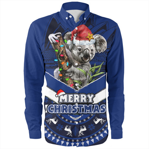 Australia Long Sleeve Shirt Holiday Koala Merry Christmas Australia Long Sleeve Shirt Holiday Koala Merry Christmas