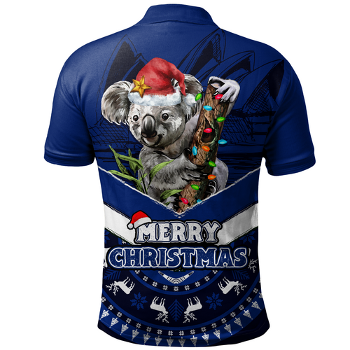 Australia Polo Shirt Holiday Koala Merry Christmas Australia Polo Shirt Holiday Koala Merry Christmas