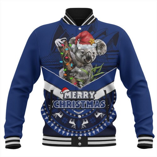 Australia Baseball Jacket Holiday Koala Merry Christmas Australia Baseball Jacket Holiday Koala Merry Christmas