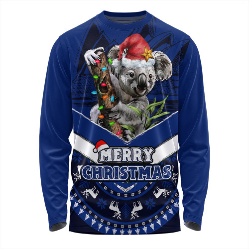 Australia Long Sleeve T-shirt Holiday Koala Merry Christmas Australia Long Sleeve T-shirt Holiday Koala Merry Christmas