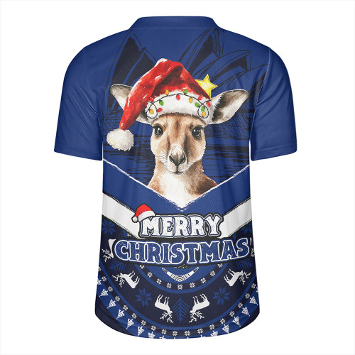 Australia Rugby Jersey Holiday Kangaroo Merry Christmas Blue Australia Rugby Jersey Holiday Kangaroo Merry Christmas Blue