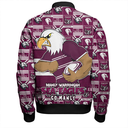 Manly Warringah Sea Eagles Bomber Jacket Champion’s Pride Comic Style Manly Warringah Sea Eagles Bomber Jacket Champion’s Pride Comic Style