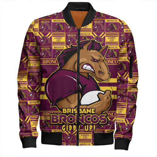 Brisbane Broncos Bomber Jacket Champion’s Pride Comic Style