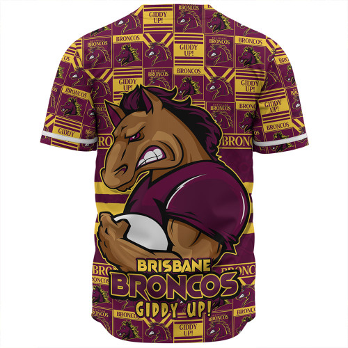 Brisbane Broncos Baseball Shirt Champion’s Pride Comic Style Brisbane Broncos Baseball Shirt Champion’s Pride Comic Style