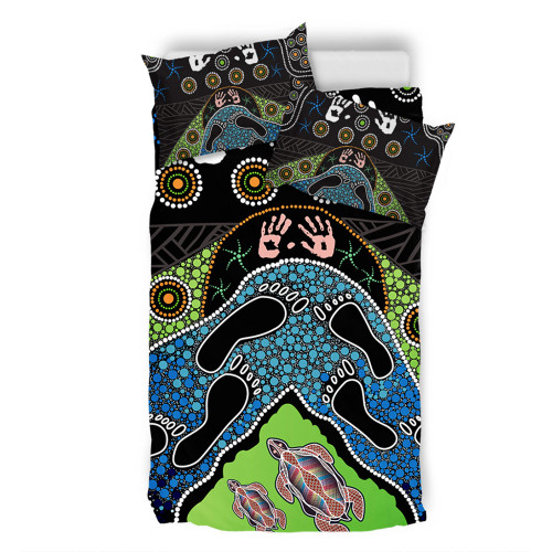 Australia Bedding Set Turtle’s Journey Through Dreamtime