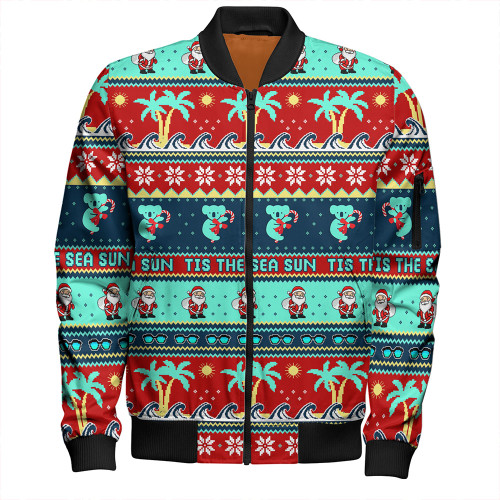 Australia Bomber Jacket Sunny Christmas By The Sea Australia Bomber Jacket Sunny Christmas By The Sea