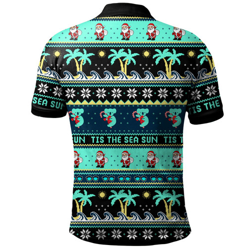 Australia Polo Shirt Sunny Christmas By The Sea Australia Polo Shirt Sunny Christmas By The Sea