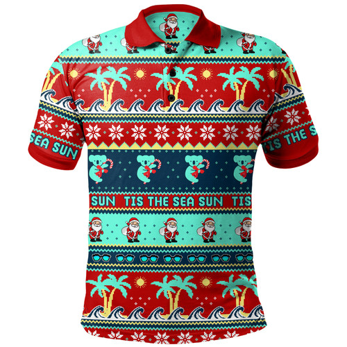 Australia Polo Shirt Sunny Christmas By The Sea Australia Polo Shirt Sunny Christmas By The Sea