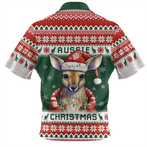 Australia Hawaiian Shirt Merry Christmas Spirit Kangaroo Edition Australia Hawaiian Shirt Merry Christmas Spirit Kangaroo Edition