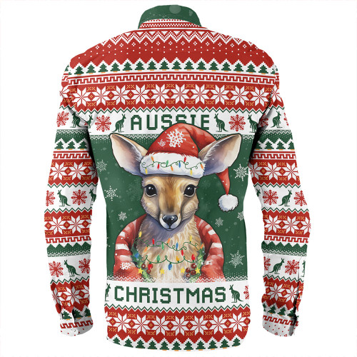 Australia Long Sleeve Shirt Merry Christmas Spirit Kangaroo Edition Australia Long Sleeve Shirt Merry Christmas Spirit Kangaroo Edition