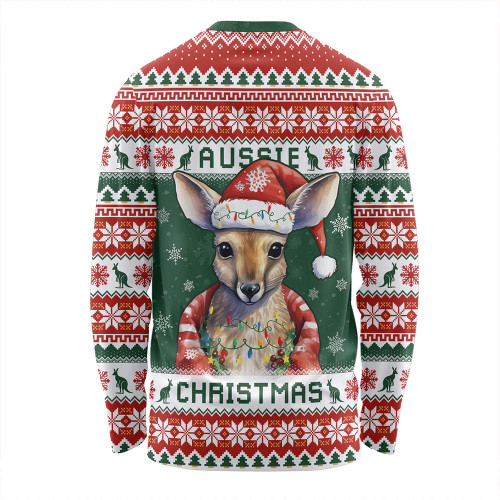 Australia Long Sleeve T-shirt Merry Christmas Spirit Kangaroo Edition Australia Long Sleeve T-shirt Merry Christmas Spirit Kangaroo Edition