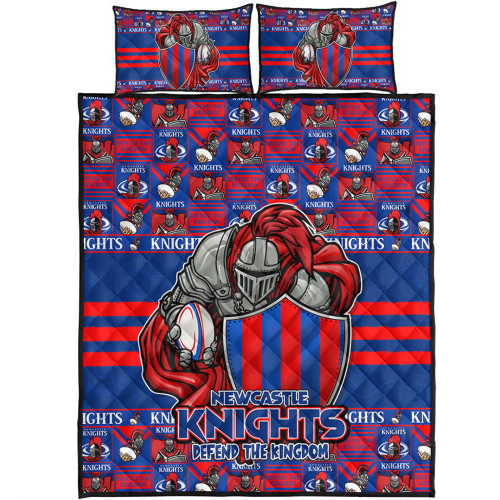 Newcastle Knights Quilt Bed Set Champion’s Pride Comic Style Newcastle Knights Quilt Bed Set Champion’s Pride Comic Style