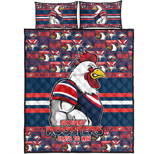 Sydney Roosters Quilt Bed Set Champion’s Pride Comic Style Sydney Roosters Quilt Bed Set Champion’s Pride Comic Style