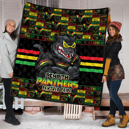Penrith Panthers Quilt Champion’s Pride Comic Style Penrith Panthers Quilt Champion’s Pride Comic Style