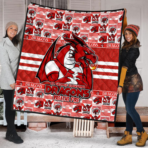 St. George Illawarra Dragons Quilt Champion’s Pride Comic Style St. George Illawarra Dragons Quilt Champion’s Pride Comic Style
