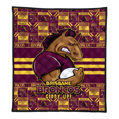 Brisbane Broncos Quilt Champion’s Pride Comic Style Brisbane Broncos Quilt Champion’s Pride Comic Style