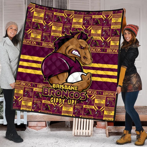 Brisbane Broncos Quilt Champion’s Pride Comic Style Brisbane Broncos Quilt Champion’s Pride Comic Style