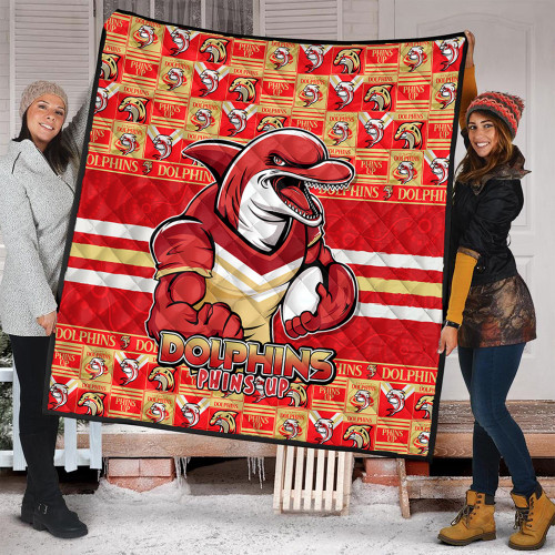 Redcliffe Dolphins Quilt Champion’s Pride Comic Style Redcliffe Dolphins Quilt Champion’s Pride Comic Style