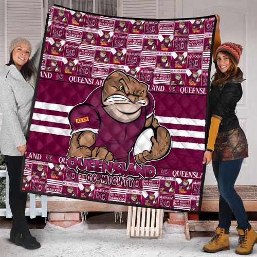 Queensland Maroons Quilt Champion’s Pride Comic Style Queensland Maroons Quilt Champion’s Pride Comic Style