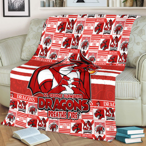 St. George Illawarra Dragons Blanket Champion’s Pride Comic Style St. George Illawarra Dragons Blanket Champion’s Pride Comic Style