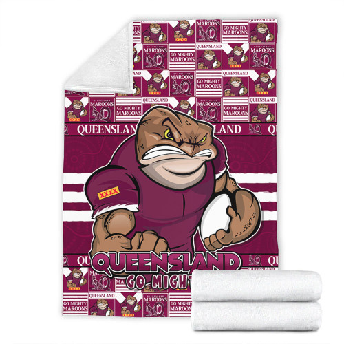 Queensland Maroons Blanket Champion’s Pride Comic Style Queensland Maroons Blanket Champion’s Pride Comic Style