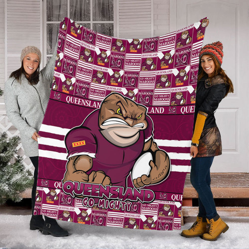 Queensland Maroons Blanket Champion’s Pride Comic Style Queensland Maroons Blanket Champion’s Pride Comic Style