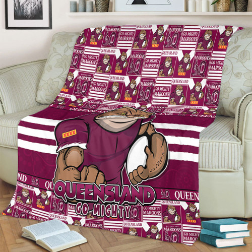 Queensland Maroons Blanket Champion’s Pride Comic Style Queensland Maroons Blanket Champion’s Pride Comic Style