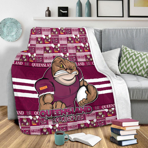 Queensland Maroons Blanket Champion’s Pride Comic Style Queensland Maroons Blanket Champion’s Pride Comic Style