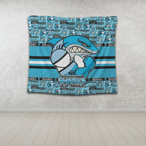 Cronulla-Sutherland Sharks Tapestry Champion’s Pride Comic Style Cronulla-Sutherland Sharks Tapestry Champion’s Pride Comic Style