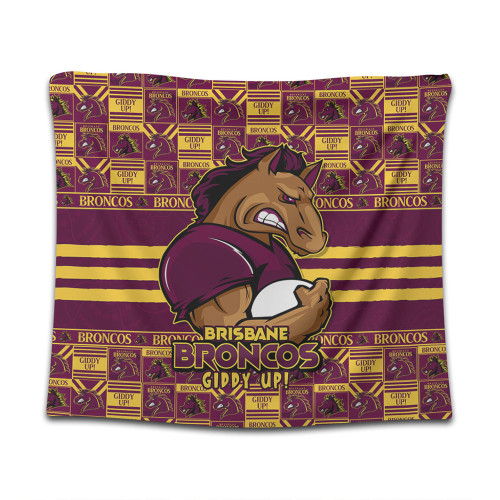 Brisbane Broncos Tapestry Champion’s Pride Comic Style