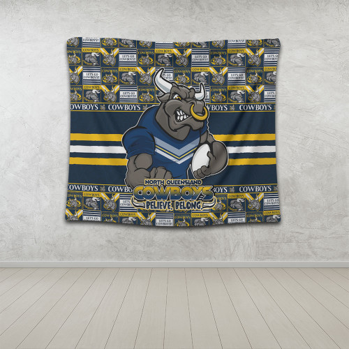 North Queensland Cowboys Tapestry Champion’s Pride Comic Style North Queensland Cowboys Tapestry Champion’s Pride Comic Style