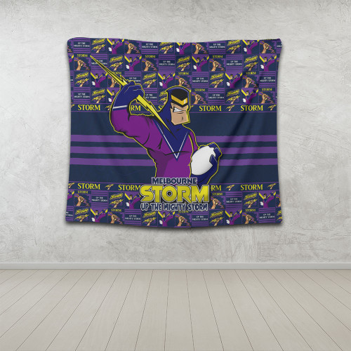 Melbourne Storm Tapestry Champion’s Pride Comic Style Melbourne Storm Tapestry Champion’s Pride Comic Style