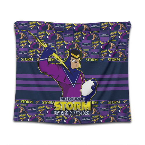 Melbourne Storm Tapestry Champion’s Pride Comic Style Melbourne Storm Tapestry Champion’s Pride Comic Style