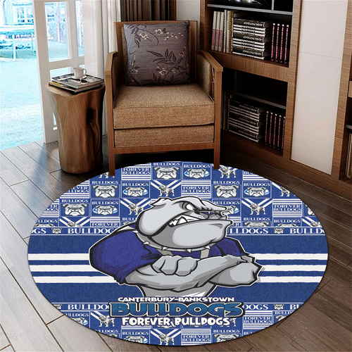 Canterbury-Bankstown Bulldogs Round Rug Champion’s Pride Comic Style
